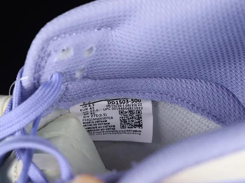 All categories Nk SB Dunk series Nk SB Dunk Low low-top sneakers N version Nk SB Dunk Low white, blue and pink color SB smashed backboard fashion casual sneakers DD1503-500